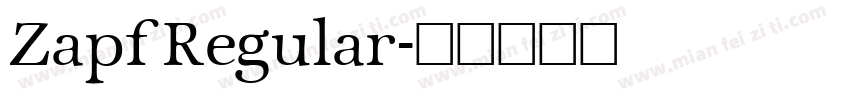 Zapf Regular字体转换